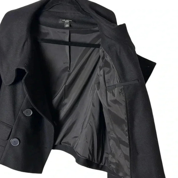 Ann Taylor Black Pea Coat - Picture 12 of 14